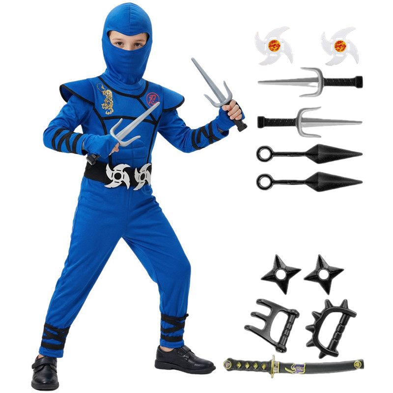 Kids Toys Japan - Çocuklar için Siyah ve Mavi Ninja