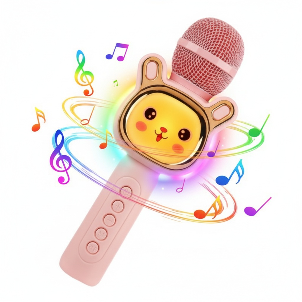 Kids Microphone Karaoke - Çocuklar için Taşınabilir KTV Mikrofonu, Bluetooth