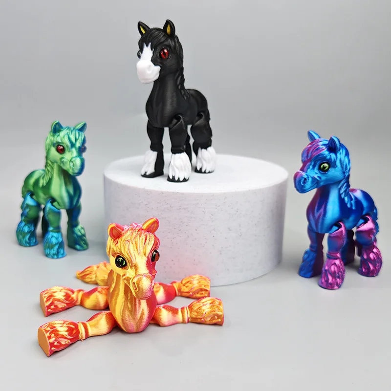 Kids Toys Horse - 3D Baskılı Çok eklemli Hareketli At