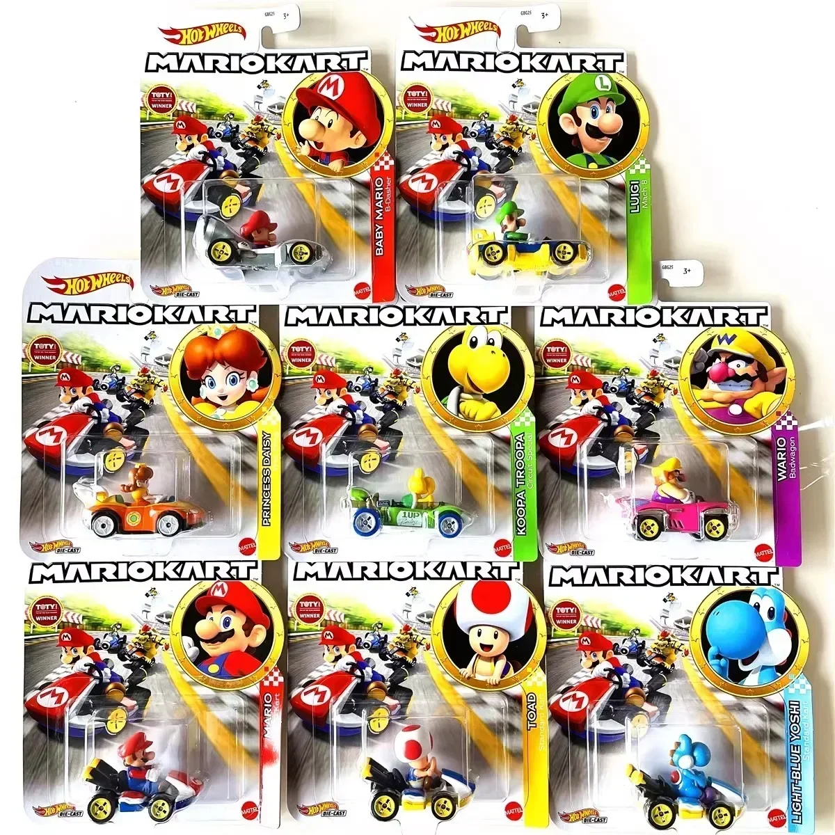 Hot Wheels Car Track Sets - Orijinal sıcak tekerlekler Mario Kart 1: