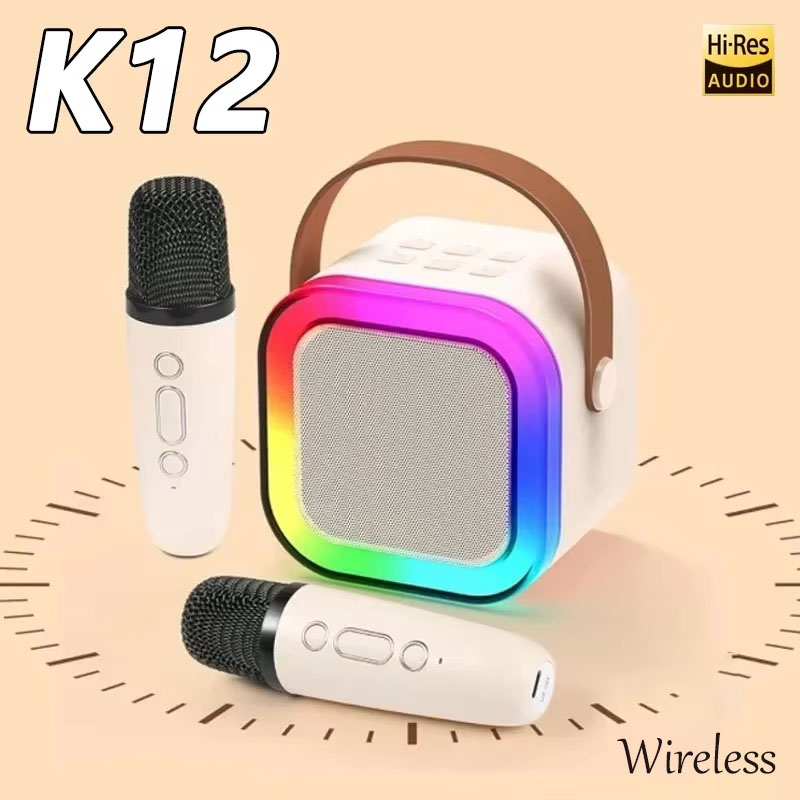 Kids Microphone Karaoke - K12 Kablosuz Karaoke Makinesi taşınabilir Mini