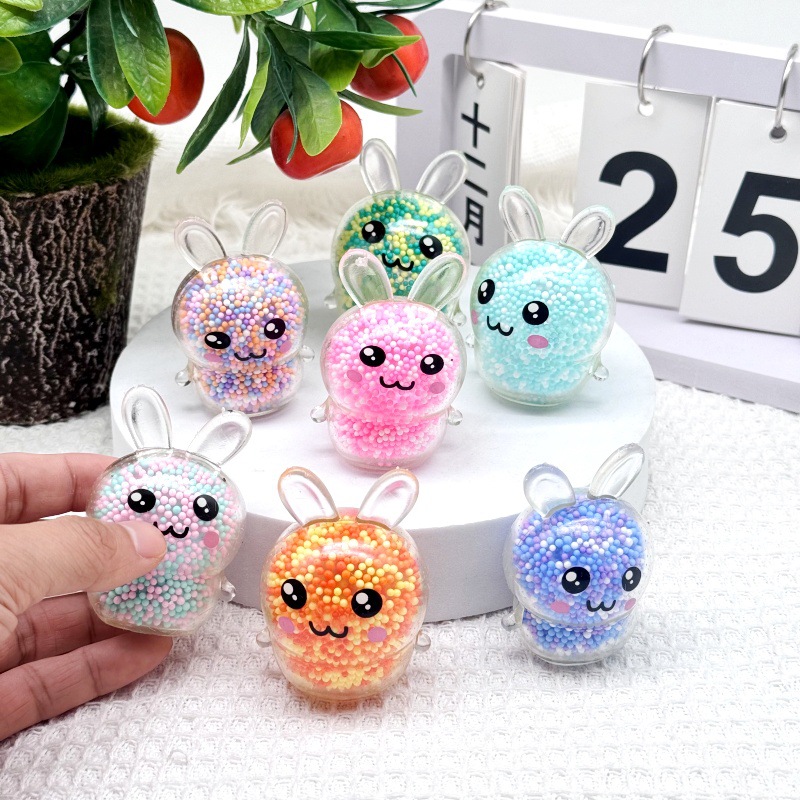 Kids Toys Easter - 3 adet yumuşacık tavşan stres topları