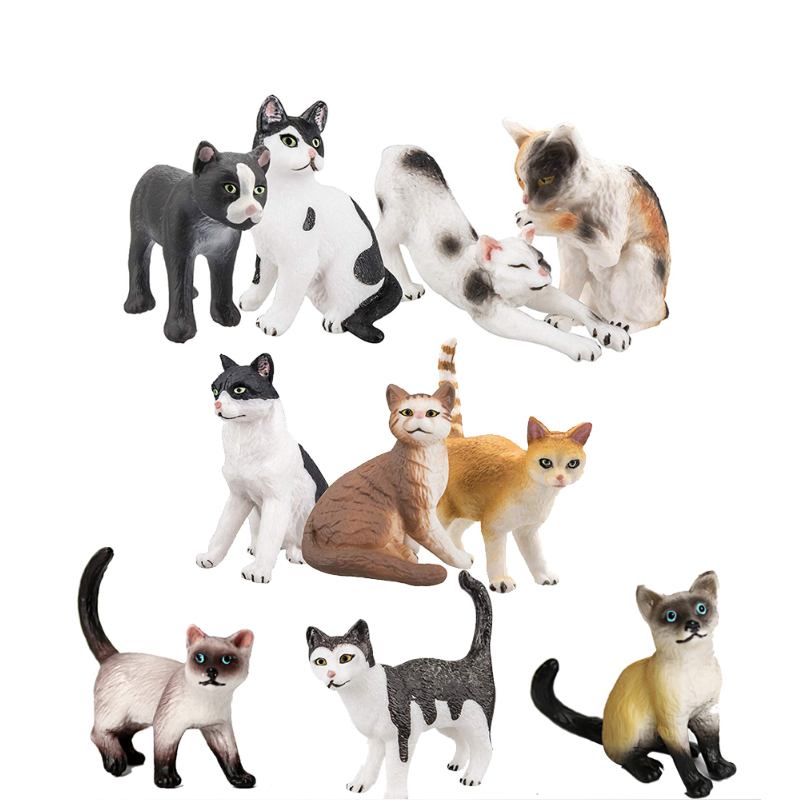 Kids Toys Reviews - Kedi Model Oyuncaklar Çiftlik Hayvanları Minyatürleri