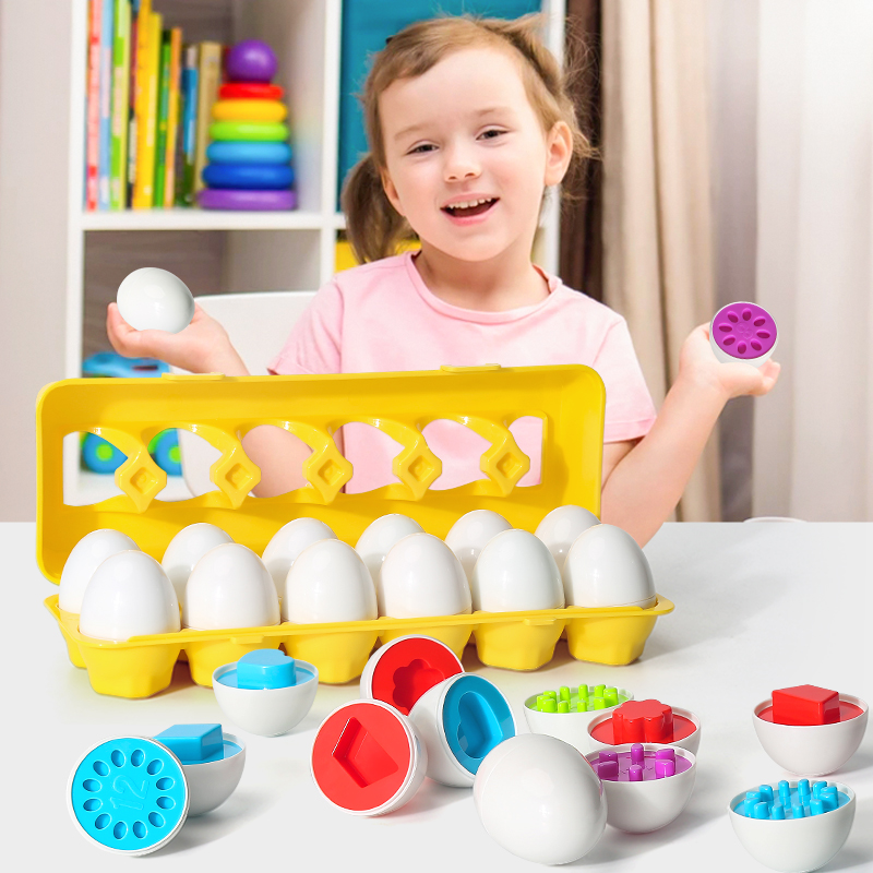 Kids Toys Easter - Yumurta Vidalar 3D Bulmaca Montessori Öğrenme