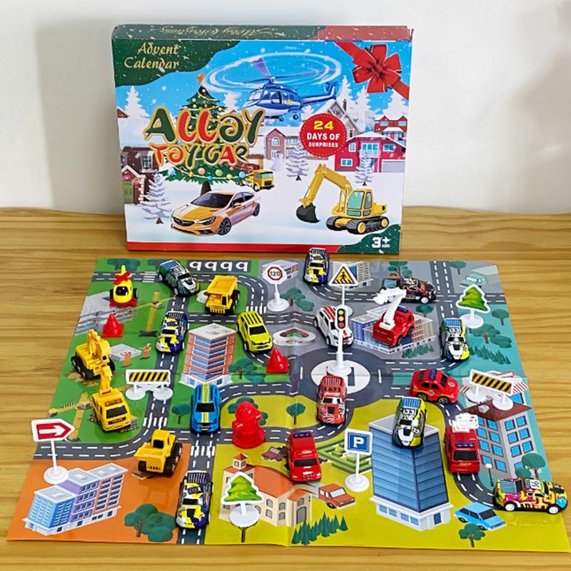 Kids Toys Christmas 2025 - 24 adet Araba Oyuncak Seti Noel