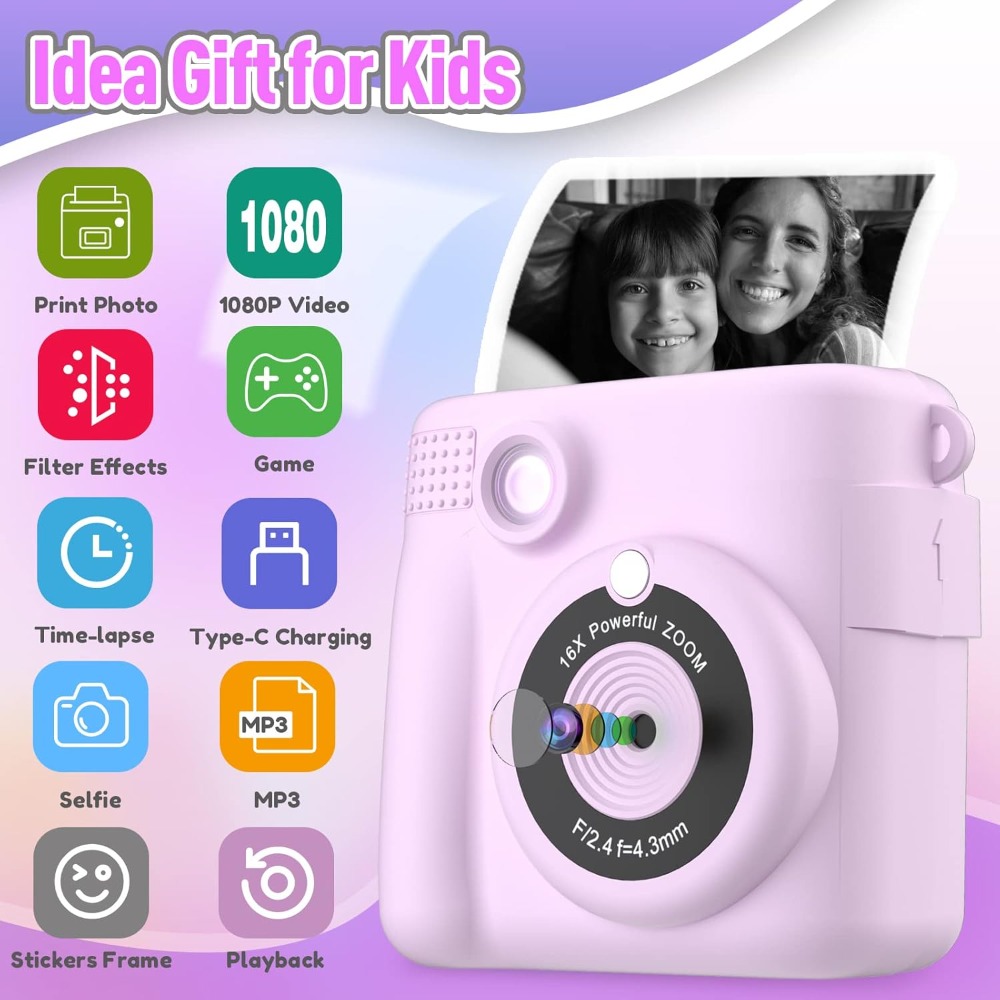Çocuklar için Anında Baskı Kam - Toys For Kids Video incelemesi ve fiyatı