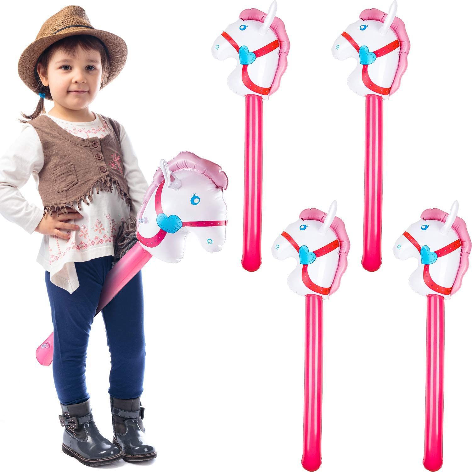 Şişme at başı sopa Unicorn gök - Kids Toys Horse incelemesi ve fiyatı
